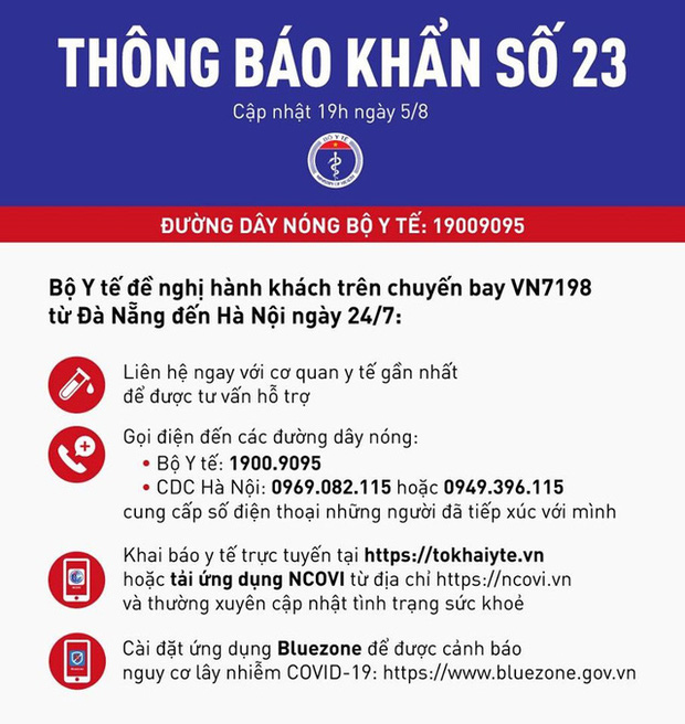73 người ở Hà Nội bay cùng chuyến với 6 ca nhiễm Covid-19 73 người ở Hà Nội bay cùng chuyến với 6 ca nhiễm Covid-19