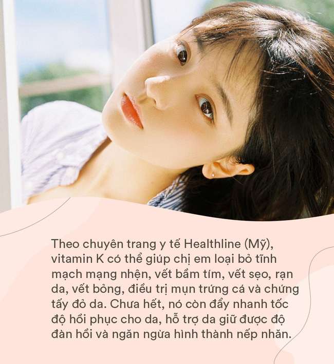 Vitamin K được công nhận là 'nữ hoàng' cho sức khỏe lẫn làn da của phụ nữ, nếu thiếu hụt thì cơ thể sẽ phản ứng theo 5 cách nguy hiểm này Vitamin K được công nhận là 'nữ hoàng' cho sức khỏe lẫn làn da của phụ nữ, nếu thiếu hụt thì cơ thể sẽ phản ứng theo 5 cách nguy hiểm này
