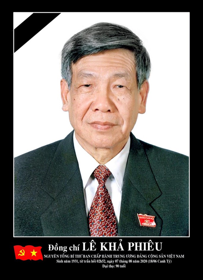 Tổ chức quốc tang nguyên Tổng Bí thư Lê Khả Phiêu trong 2 ngày 14 và 15-8 Tổ chức quốc tang nguyên Tổng Bí thư Lê Khả Phiêu trong 2 ngày 14 và 15-8