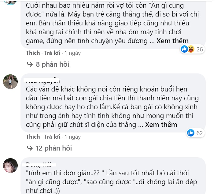 Hẹn hò lần đầu đã bắt nhà gái chia đôi tiền lại còn 'chẳng chịu ngoáy ốc cho em ăn', thanh niên bị 'đá gọn' trong vòng 3 nốt nhạc - 3 Hẹn hò lần đầu đã bắt nhà gái chia đôi tiền lại còn 'chẳng chịu ngoáy ốc cho em ăn', thanh niên bị 'đá gọn' trong vòng 3 nốt nhạc - 3