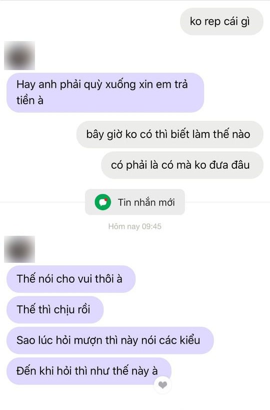 Vay chồng sắp cưới 2 triệu tính lãi 15k/ngày, 12h đêm bị đòi nợ xin khất thì bạn trai 'nói mát', dân tình: 'Bỏ gấp đi cho rảnh nợ!' - 4 Vay chồng sắp cưới 2 triệu tính lãi 15k/ngày, 12h đêm bị đòi nợ xin khất thì bạn trai 'nói mát', dân tình: 'Bỏ gấp đi cho rảnh nợ!' - 4