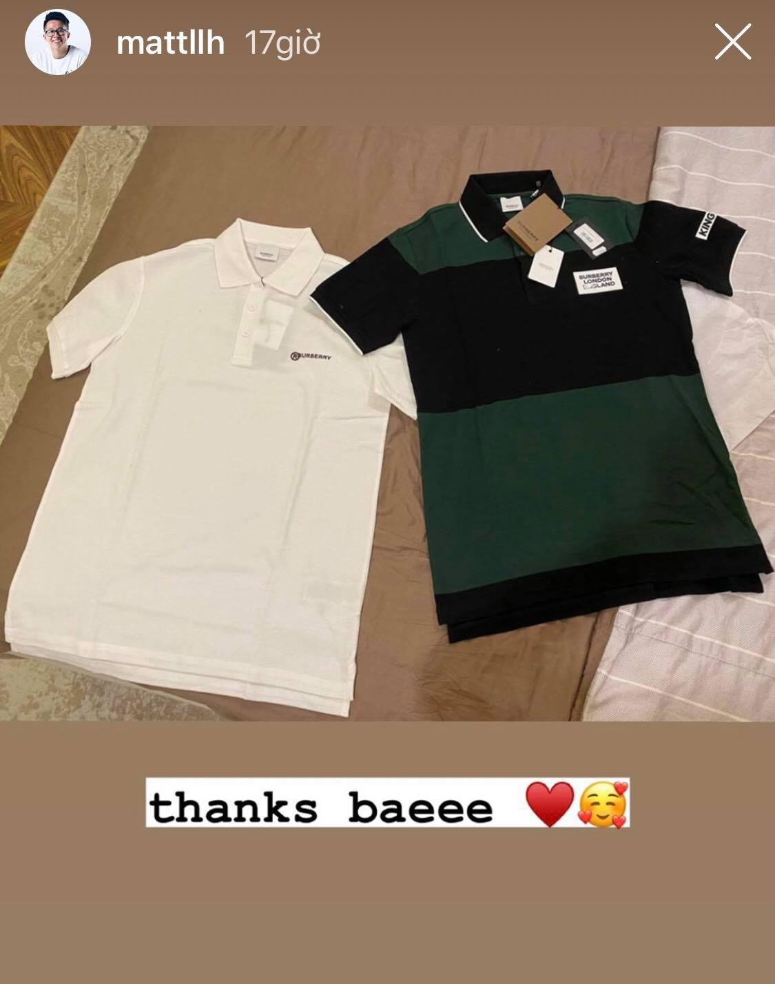 Cặp đôi dẫn đầu cuộc đua hàng hiệu Vbiz: Hương Giang hẹn hò sương sương chọn cả bộ tiền tỷ, Matt Liu diện luôn áo Burberry nàng mới tặng - 7 Cặp đôi dẫn đầu cuộc đua hàng hiệu Vbiz: Hương Giang hẹn hò sương sương chọn cả bộ tiền tỷ, Matt Liu diện luôn áo Burberry nàng mới tặng - 7