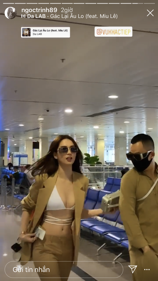 Ngọc Trinh chiếm trọn sự chú ý khi diện bikini ra sân bay, áo vest thanh lịch cũng không làm lu mờ nổi vòng 1 quyến rũ - 3 Ngọc Trinh chiếm trọn sự chú ý khi diện bikini ra sân bay, áo vest thanh lịch cũng không làm lu mờ nổi vòng 1 quyến rũ - 3