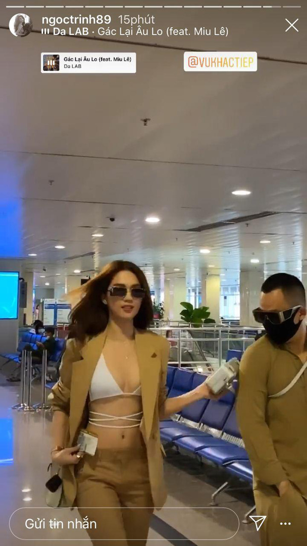 Ngọc Trinh chiếm trọn sự chú ý khi diện bikini ra sân bay, áo vest thanh lịch cũng không làm lu mờ nổi vòng 1 quyến rũ - 2 Ngọc Trinh chiếm trọn sự chú ý khi diện bikini ra sân bay, áo vest thanh lịch cũng không làm lu mờ nổi vòng 1 quyến rũ - 2