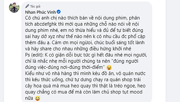 Đăng ảnh hôn Diễm My vẫn bị dân mạng làm phiền, Nhan Phúc Vinh phản pháo 'thừa hiểu và tự biết đúng sai hay dở, không có nhu cầu được phổ cập thêm!' - 1 Đăng ảnh hôn Diễm My vẫn bị dân mạng làm phiền, Nhan Phúc Vinh phản pháo 'thừa hiểu và tự biết đúng sai hay dở, không có nhu cầu được phổ cập thêm!' - 1