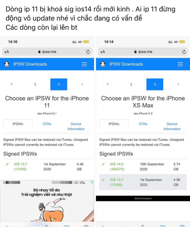 Cảnh báo: iOS 14 đang gặp lỗi nghiêm trọng, update xong bị... lệch luôn quả táo Cảnh báo: iOS 14 đang gặp lỗi nghiêm trọng, update xong bị... lệch luôn quả táo