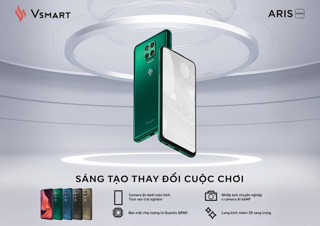 VinSmart ra mắt smartphone với camera ẩn dưới màn hình, giá 10 triệu đồng VinSmart ra mắt smartphone với camera ẩn dưới màn hình, giá 10 triệu đồng