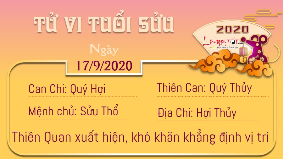 Tử vi thứ 5 ngày 17/09/2020 của 12 con giáp: Mão vượng duyên, Thân thị phi - 1 Tử vi thứ 5 ngày 17/09/2020 của 12 con giáp: Mão vượng duyên, Thân thị phi - 1