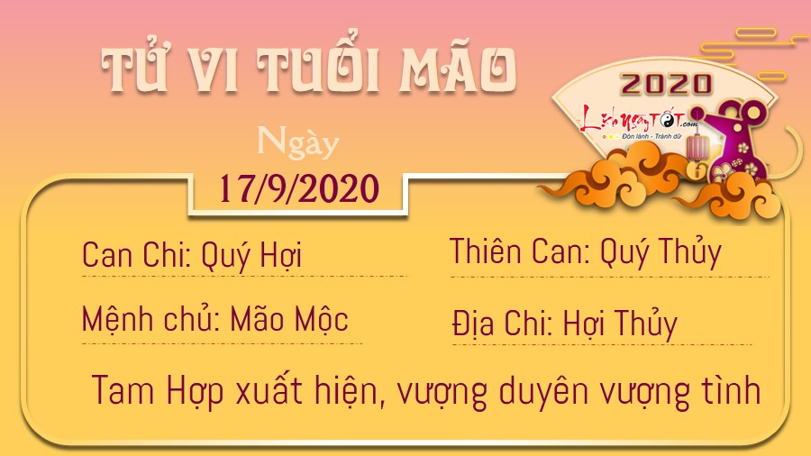 Tử vi thứ 5 ngày 17/09/2020 của 12 con giáp: Mão vượng duyên, Thân thị phi - 3 Tử vi thứ 5 ngày 17/09/2020 của 12 con giáp: Mão vượng duyên, Thân thị phi - 3