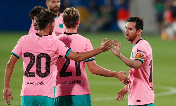 Messi lập cú đúp trong chiến thắng của Barca - 1 Messi lập cú đúp trong chiến thắng của Barca - 1