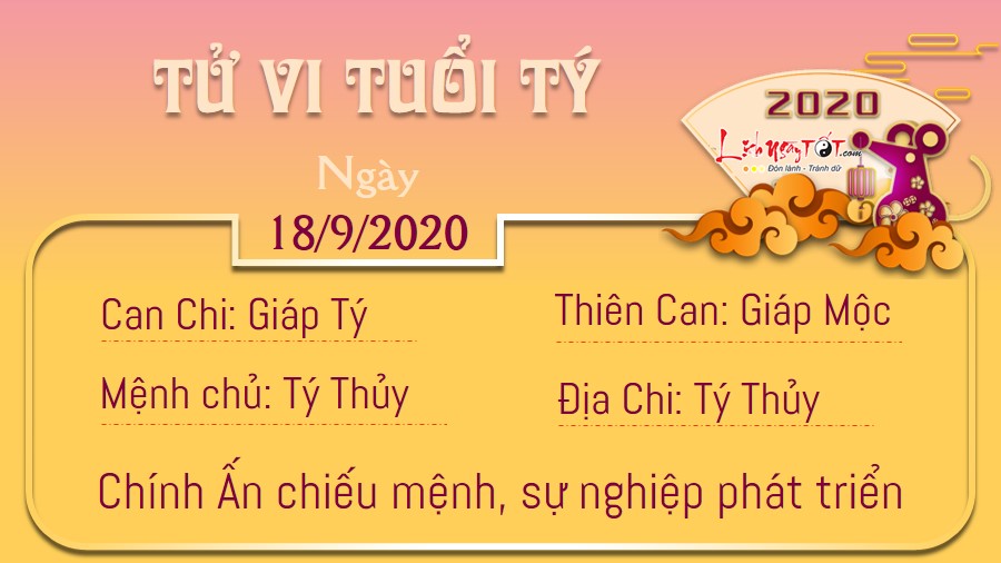 Tử vi thứ 6 ngày 18/09/2020 của 12 con giáp: Dần kiêu ngạo, Tị có tiền thưởng Tử vi thứ 6 ngày 18/09/2020 của 12 con giáp: Dần kiêu ngạo, Tị có tiền thưởng