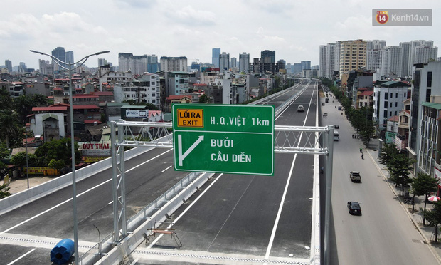 Cận cảnh cầu cạn Mai Dịch - Nam Thăng Long đã rải nhựa xong chờ ngày thông xe - 18 Cận cảnh cầu cạn Mai Dịch - Nam Thăng Long đã rải nhựa xong chờ ngày thông xe - 18