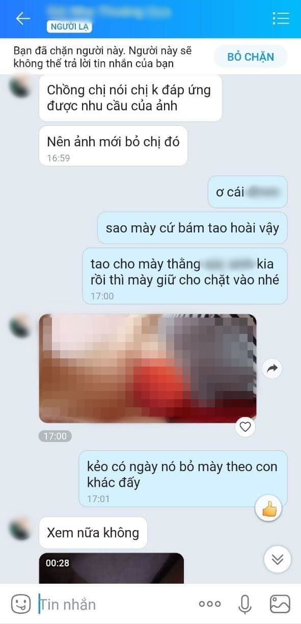 Tuesday 'nhây' nhất năm: Đã cướp chồng người khác vẫn liên tục gửi clip nóng để cà khịa 'chính thất' đang làm thủ tục chờ ly hôn Tuesday 'nhây' nhất năm: Đã cướp chồng người khác vẫn liên tục gửi clip nóng để cà khịa 'chính thất' đang làm thủ tục chờ ly hôn
