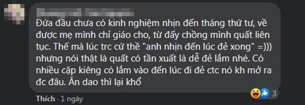 Chồng trẻ than 'vã' khi vợ bầu, anh em ào ào khoe 'chiến tích', ngượng đỏ mặt khi đọc - 3 Chồng trẻ than 'vã' khi vợ bầu, anh em ào ào khoe 'chiến tích', ngượng đỏ mặt khi đọc - 3