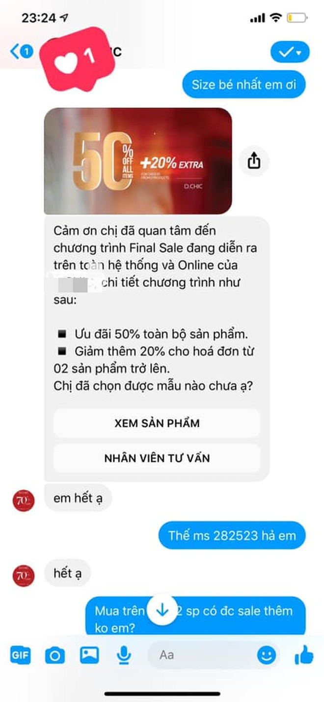 Một hãng thời trang cao cấp Hà Nội bị tố xử tệ với khách: Admin trả treo 'Giảm 70% chưa đủ rẻ?', đuổi khách 'ngủ đi cho sớm', quà xin lỗi là bánh trung thu kèm giấy ăn vò nát và tóc - 1 Một hãng thời trang cao cấp Hà Nội bị tố xử tệ với khách: Admin trả treo 'Giảm 70% chưa đủ rẻ?', đuổi khách 'ngủ đi cho sớm', quà xin lỗi là bánh trung thu kèm giấy ăn vò nát và tóc - 1