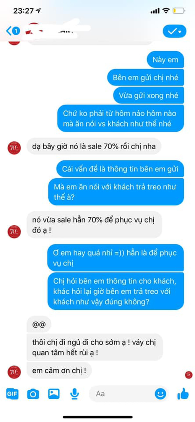 Một hãng thời trang cao cấp Hà Nội bị tố xử tệ với khách: Admin trả treo 'Giảm 70% chưa đủ rẻ?', đuổi khách 'ngủ đi cho sớm', quà xin lỗi là bánh trung thu kèm giấy ăn vò nát và tóc - 2 Một hãng thời trang cao cấp Hà Nội bị tố xử tệ với khách: Admin trả treo 'Giảm 70% chưa đủ rẻ?', đuổi khách 'ngủ đi cho sớm', quà xin lỗi là bánh trung thu kèm giấy ăn vò nát và tóc - 2