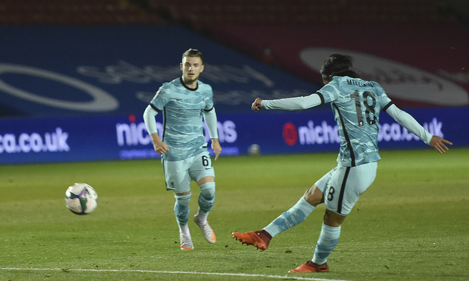 Tiền đạo Nhật Bản giúp Liverpool thắng 7-2 Tiền đạo Nhật Bản giúp Liverpool thắng 7-2