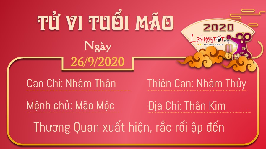 Tử vi thứ 7 ngày 26/09/2020 của 12 con giáp: Thìn tin người, Dậu được đánh giá cao - 3 Tử vi thứ 7 ngày 26/09/2020 của 12 con giáp: Thìn tin người, Dậu được đánh giá cao - 3