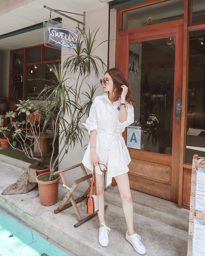Mùa này cứ sắm váy sơ mi để diện là 'auto' được khen, đi làm hay đi chơi đều xinh bá cháy - 4 Mùa này cứ sắm váy sơ mi để diện là 'auto' được khen, đi làm hay đi chơi đều xinh bá cháy - 4