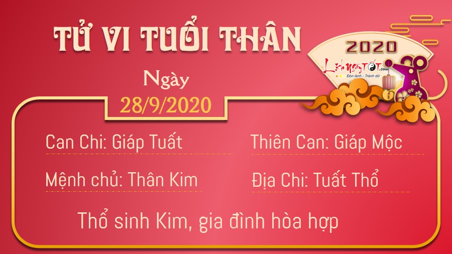 Tử vi thứ 2 ngày 28/09/2020 của 12 con giáp: Tý thăng chức, Thìn công việc trở ngại - 8 Tử vi thứ 2 ngày 28/09/2020 của 12 con giáp: Tý thăng chức, Thìn công việc trở ngại - 8