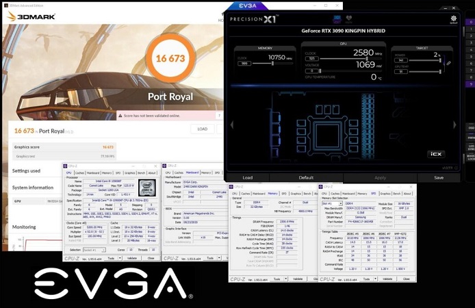 Overclocker ép xung card đầu bảng RTX 3090 phá kỷ lục với tốc độ 2580 MHz Overclocker ép xung card đầu bảng RTX 3090 phá kỷ lục với tốc độ 2580 MHz