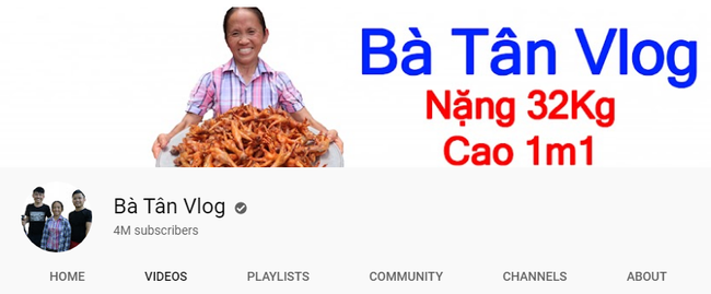 Kênh Bà Tân Vlog đạt 4 triệu follow trên YouTube sau hơn 1 năm ra mắt, ai cũng choáng khi nhìn lại loạt thành tích 'khủng' của bà mẹ nông dân Kênh Bà Tân Vlog đạt 4 triệu follow trên YouTube sau hơn 1 năm ra mắt, ai cũng choáng khi nhìn lại loạt thành tích 'khủng' của bà mẹ nông dân