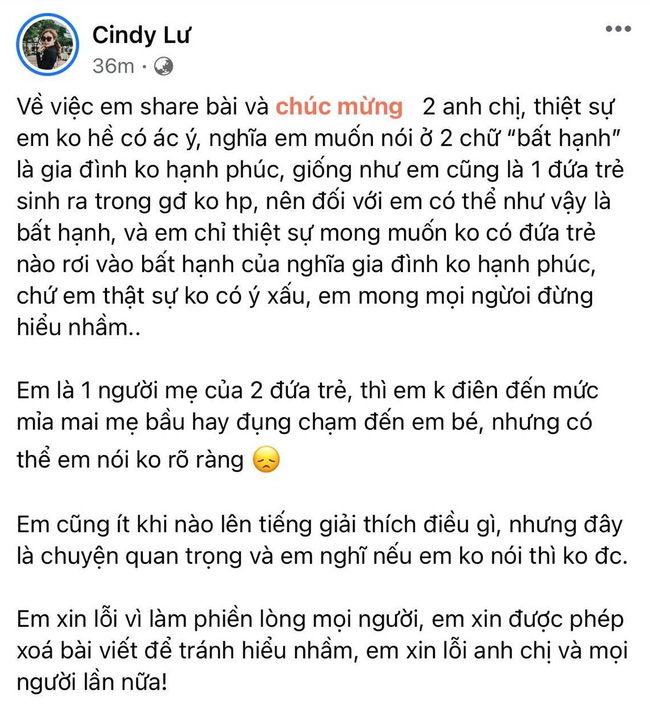 Vợ cũ Hoài Lâm lên tiếng sau khi gây tranh cãi vì nhắn nhủ mong con đầu lòng của Đông Nhi không rơi vào bất hạnh - 3 Vợ cũ Hoài Lâm lên tiếng sau khi gây tranh cãi vì nhắn nhủ mong con đầu lòng của Đông Nhi không rơi vào bất hạnh - 3