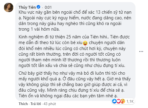 Thủy Tiên tiếp tục khiến nhiều người nể và khâm phục trước hành động này khi cộng đồng mạng phản ánh tình trạng có người xin thêm tiền, quà cứu trợ - 1 Thủy Tiên tiếp tục khiến nhiều người nể và khâm phục trước hành động này khi cộng đồng mạng phản ánh tình trạng có người xin thêm tiền, quà cứu trợ - 1
