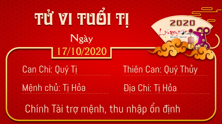 Tử vi thứ 7 ngày 17/10/2020 của 12 con giáp: Sửu vượng nhân duyên, Dần vướng thị phi - 5 Tử vi thứ 7 ngày 17/10/2020 của 12 con giáp: Sửu vượng nhân duyên, Dần vướng thị phi - 5