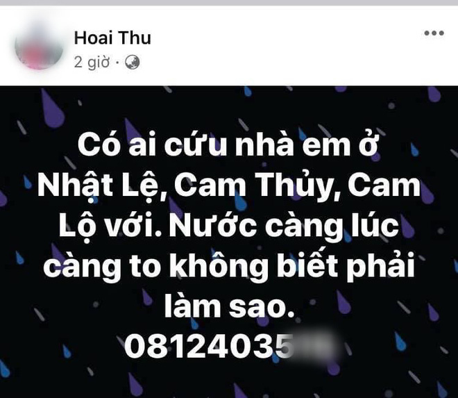 Nhiều người dân Quảng Trị đồng loạt lên mạng kêu cứu khi lũ bất ngờ lên nhanh trong đêm - 4 Nhiều người dân Quảng Trị đồng loạt lên mạng kêu cứu khi lũ bất ngờ lên nhanh trong đêm - 4