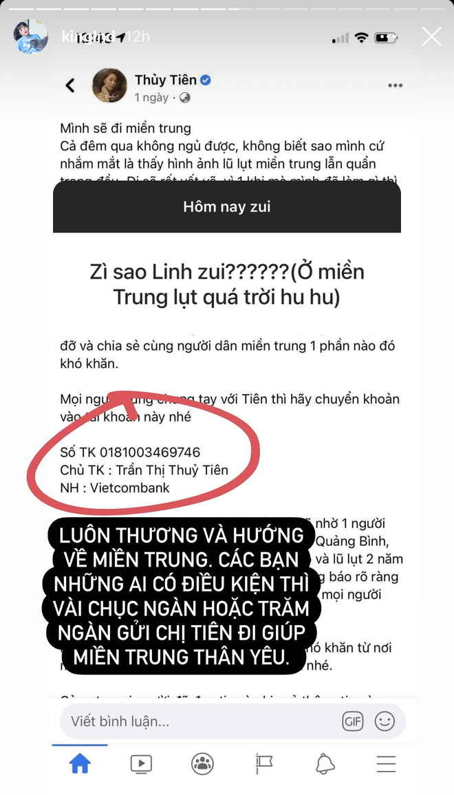 Kêu gọi ủng hộ miền Trung cũng bị anti-fan vào bắt bẻ, Linh Ngọc Đàm thẳng thắn: Đừng lấy lòng tiểu nhân đo lòng quân tử Kêu gọi ủng hộ miền Trung cũng bị anti-fan vào bắt bẻ, Linh Ngọc Đàm thẳng thắn: Đừng lấy lòng tiểu nhân đo lòng quân tử