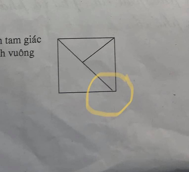 Con gái đếm 4 tam giác nhưng bị gạch sai, người mẹ thắc mắc giáo viên liền nhận về lời giải 'tâm phục khẩu phục' - 1 Con gái đếm 4 tam giác nhưng bị gạch sai, người mẹ thắc mắc giáo viên liền nhận về lời giải 'tâm phục khẩu phục' - 1