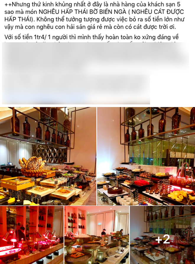 SỐC: Khách review buffet không ưng ý, nhân viên khách sạn 5 sao ở Sài Gòn mỉa mai '1tr4 to quá, ăn 140k ở chợ Bến Thành còn hơn đó' - 1 SỐC: Khách review buffet không ưng ý, nhân viên khách sạn 5 sao ở Sài Gòn mỉa mai '1tr4 to quá, ăn 140k ở chợ Bến Thành còn hơn đó' - 1
