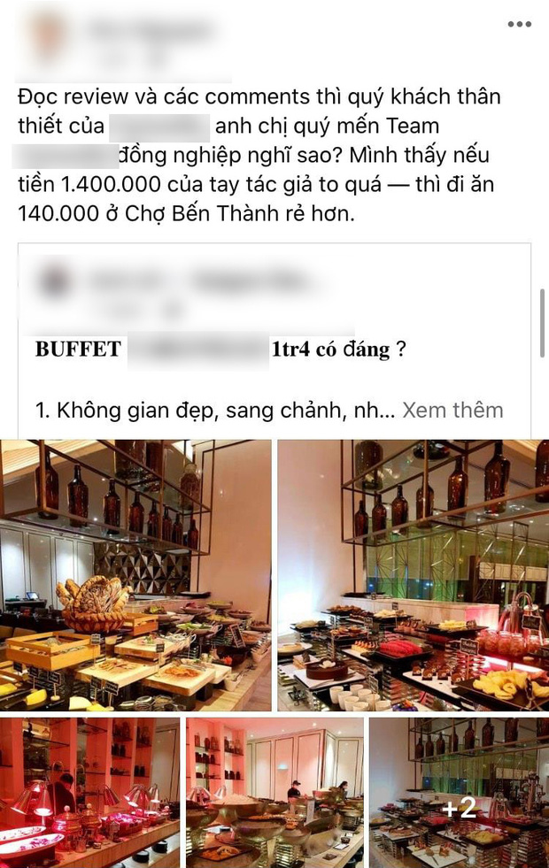 SỐC: Khách review buffet không ưng ý, nhân viên khách sạn 5 sao ở Sài Gòn mỉa mai '1tr4 to quá, ăn 140k ở chợ Bến Thành còn hơn đó' - 4 SỐC: Khách review buffet không ưng ý, nhân viên khách sạn 5 sao ở Sài Gòn mỉa mai '1tr4 to quá, ăn 140k ở chợ Bến Thành còn hơn đó' - 4