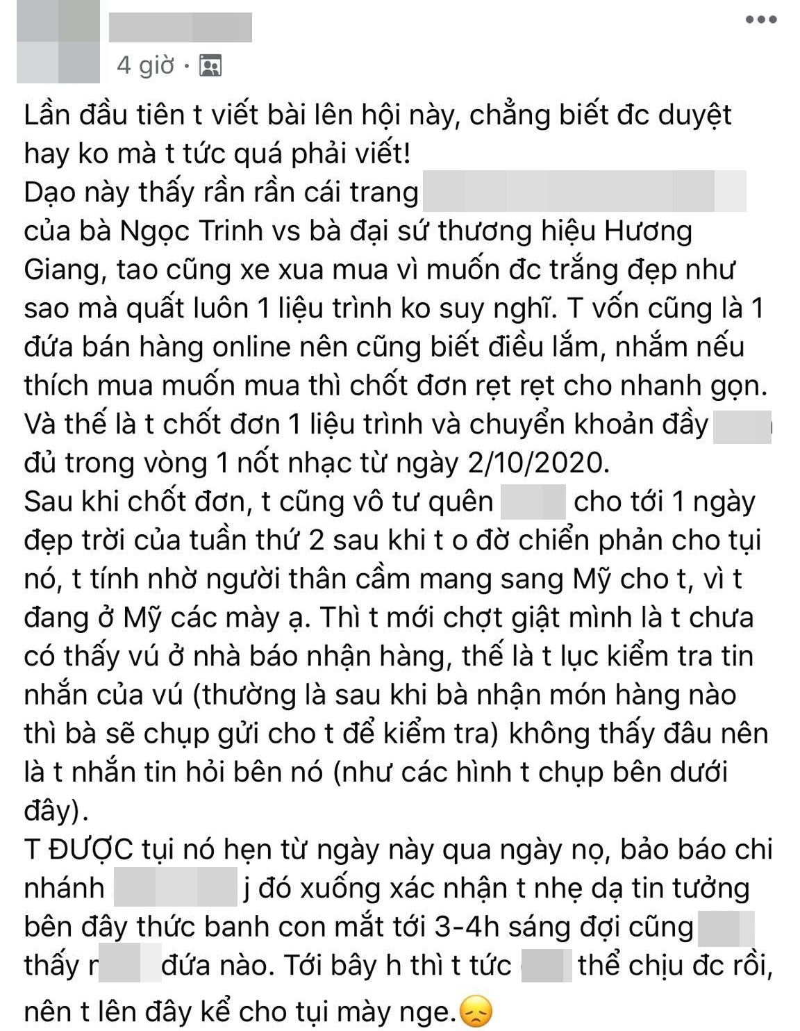 Ngọc Trinh, Hương Giang bị 'chỉ mặt điểm tên' vì công ty đã nhận tiền nhưng không chịu gửi sản phẩm cho khách hàng Ngọc Trinh, Hương Giang bị 'chỉ mặt điểm tên' vì công ty đã nhận tiền nhưng không chịu gửi sản phẩm cho khách hàng