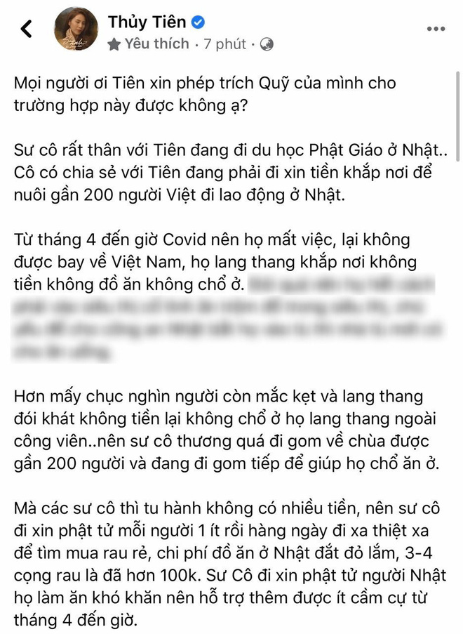 Công chúng xôn xao việc Thuỷ Tiên xin trích quỹ cứu trợ miền Trung giúp 200 người lao động Việt, nữ ca sĩ có động thái trấn an luôn và ngay Công chúng xôn xao việc Thuỷ Tiên xin trích quỹ cứu trợ miền Trung giúp 200 người lao động Việt, nữ ca sĩ có động thái trấn an luôn và ngay