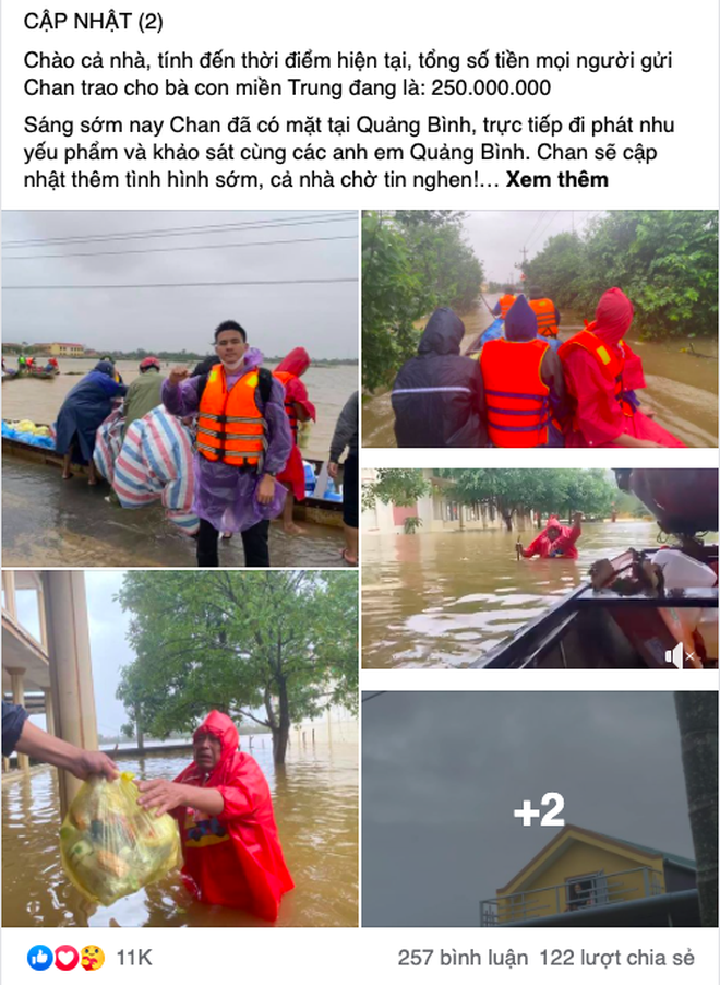 Cả 'vũ trụ vlogger' cùng đồng lòng hướng về miền Trung: Khoai Lang Thang kêu gọi được 1,65 tỷ đồng, Bà Tân Vlog gửi thẳng 50 triệu ủng hộ - 10 Cả 'vũ trụ vlogger' cùng đồng lòng hướng về miền Trung: Khoai Lang Thang kêu gọi được 1,65 tỷ đồng, Bà Tân Vlog gửi thẳng 50 triệu ủng hộ - 10