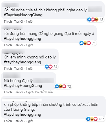 Làn sóng tẩy chay Hương Giang ngày càng dữ dội, hàng ngàn khán giả tấn công công show Chị em chúng mình, đòi thay 'nữ hoàng đạo lý' - 4 Làn sóng tẩy chay Hương Giang ngày càng dữ dội, hàng ngàn khán giả tấn công công show Chị em chúng mình, đòi thay 'nữ hoàng đạo lý' - 4