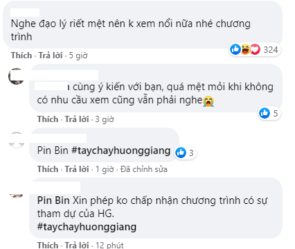Làn sóng tẩy chay Hương Giang ngày càng dữ dội, hàng ngàn khán giả tấn công công show Chị em chúng mình, đòi thay 'nữ hoàng đạo lý' - 2 Làn sóng tẩy chay Hương Giang ngày càng dữ dội, hàng ngàn khán giả tấn công công show Chị em chúng mình, đòi thay 'nữ hoàng đạo lý' - 2