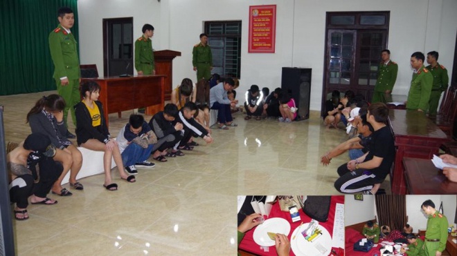 Triệt phá ổ nhóm 'phê' ma túy, đánh bạc, mua bán dâm trong khách sạn Triệt phá ổ nhóm 'phê' ma túy, đánh bạc, mua bán dâm trong khách sạn