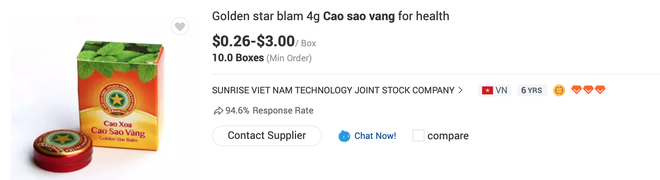 Cao Sao Vàng huyền thoại của Việt Nam giờ thành hàng hot trên các sàn mua bán thế giới, giá lên tới cả triệu đồng mỗi hộp - 1 Cao Sao Vàng huyền thoại của Việt Nam giờ thành hàng hot trên các sàn mua bán thế giới, giá lên tới cả triệu đồng mỗi hộp - 1