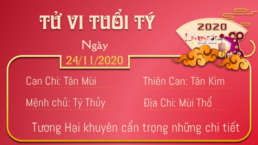 Tử vi thứ 3 ngày 24/11/2020 của 12 con giáp: Dần có tiền, Mão phải điều chỉnh hành vi Tử vi thứ 3 ngày 24/11/2020 của 12 con giáp: Dần có tiền, Mão phải điều chỉnh hành vi