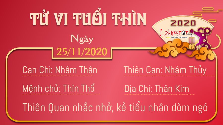 Tử vi thứ 4 ngày 25/11/2020 của 12 con giáp: Dậu gặp quý nhân, Thìn cẩn thận bị nhòm ngó - 4 Tử vi thứ 4 ngày 25/11/2020 của 12 con giáp: Dậu gặp quý nhân, Thìn cẩn thận bị nhòm ngó - 4