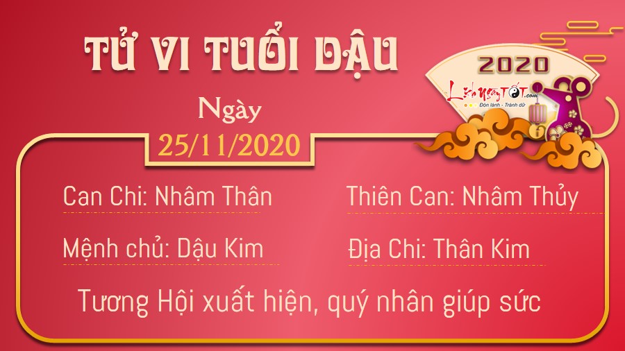 Tử vi thứ 4 ngày 25/11/2020 của 12 con giáp: Dậu gặp quý nhân, Thìn cẩn thận bị nhòm ngó - 9 Tử vi thứ 4 ngày 25/11/2020 của 12 con giáp: Dậu gặp quý nhân, Thìn cẩn thận bị nhòm ngó - 9