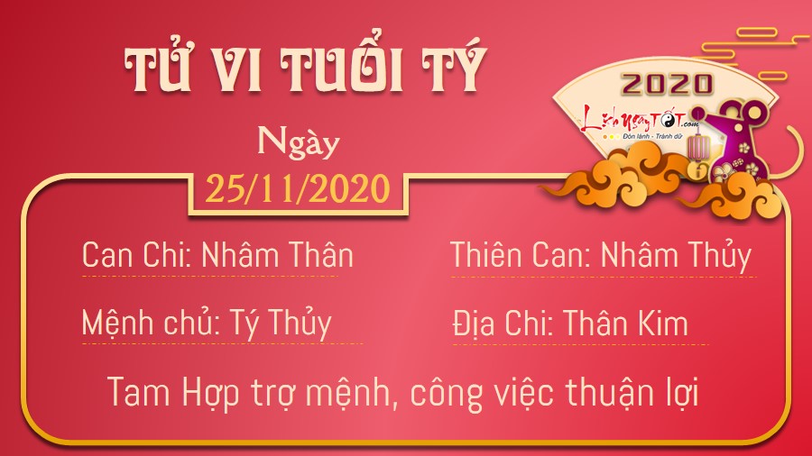 Tử vi thứ 4 ngày 25/11/2020 của 12 con giáp: Dậu gặp quý nhân, Thìn cẩn thận bị nhòm ngó Tử vi thứ 4 ngày 25/11/2020 của 12 con giáp: Dậu gặp quý nhân, Thìn cẩn thận bị nhòm ngó