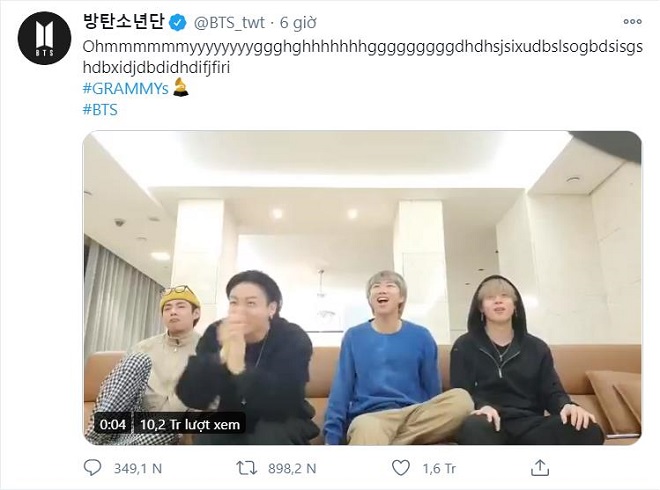 BTS phấn khích khi chính thức nhận 1 đề cử Grammy sau khi nộp 7 hồ sơ - 1 BTS phấn khích khi chính thức nhận 1 đề cử Grammy sau khi nộp 7 hồ sơ - 1