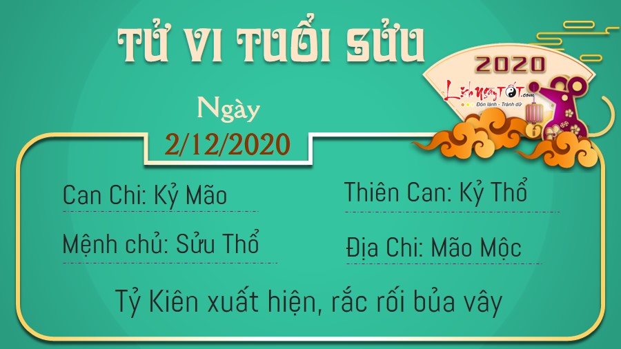 Tử vi thứ 4 ngày 02/12/2020 của 12 con giáp: Sửu gặp rắc rối, Mùi tin vui tới tấp - 1 Tử vi thứ 4 ngày 02/12/2020 của 12 con giáp: Sửu gặp rắc rối, Mùi tin vui tới tấp - 1
