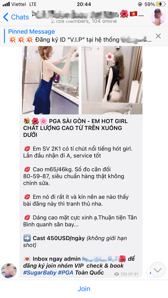Telegram như một ổ tệ nạn: tràn lan hội nhóm tìm Sugar Baby, Sugar Daddy đến các động 'chào giá, share số' trá hình! - 5 Telegram như một ổ tệ nạn: tràn lan hội nhóm tìm Sugar Baby, Sugar Daddy đến các động 'chào giá, share số' trá hình! - 5