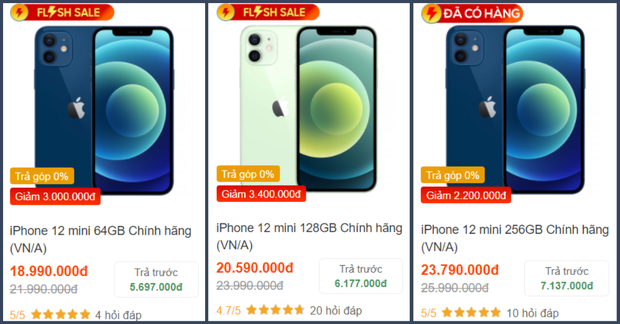 Săm soi giá iPhone 12 những ngày cận Tết: 12 mini giảm giá cực sâu, 12 Pro Max hạ nhiệt - 2 Săm soi giá iPhone 12 những ngày cận Tết: 12 mini giảm giá cực sâu, 12 Pro Max hạ nhiệt - 2