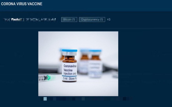 Lợi dụng tâm lý sợ hãi, những kẻ lừa đảo hét giá mua vắc-xin Covid-19 trên dark web lên tới 1000 USD bằng đồng bitcoin - 2 Lợi dụng tâm lý sợ hãi, những kẻ lừa đảo hét giá mua vắc-xin Covid-19 trên dark web lên tới 1000 USD bằng đồng bitcoin - 2